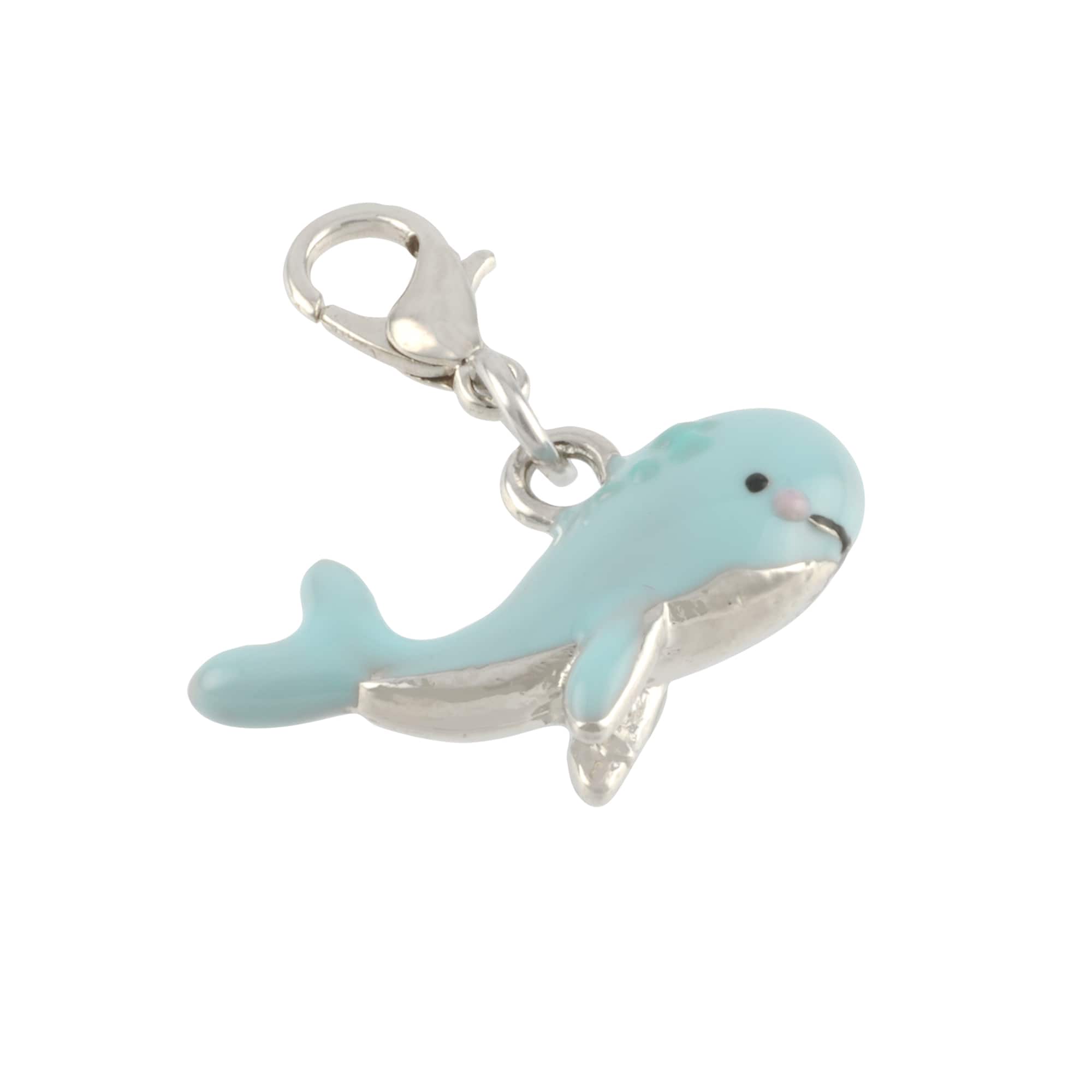 12 Pack: Blue Whale Charm by Bead Landing™